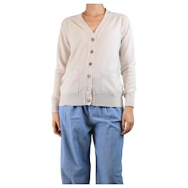 Crimson-Off-white Boyfriend cardigan - size S-White