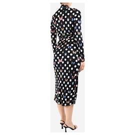 Autre Marque-Black polka dot dress - size UK 8-Black