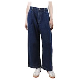 Studio Nicholson-Indigo pleated barrel-leg jeans - size XS-Blue