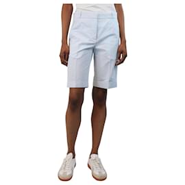 Autre Marque-Pallas Light blue seersucker striped shorts - size UK 6-Blue