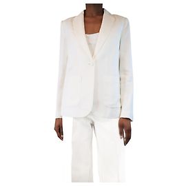 Bonpoint White single-breasted blazer - size UK 6 White