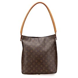 Louis Vuitton-Louis Vuitton Brown Monogram Looping GM-Brown