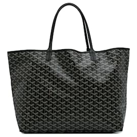 Goyard-Goyard Black Goyardine Saint Louis GM-Black