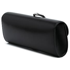 Hermès-Hermès Black Tadelakt Egee Clutch-Black