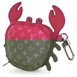 Louis Vuitton-Louis Vuitton Pink Monogram Crab Bag Charm-Pink,Other