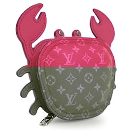 Louis Vuitton-Louis Vuitton Pink Monogram Crab Bag Charm-Pink,Other
