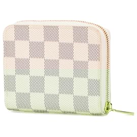 Louis Vuitton-Louis Vuitton White Damier Azur Zippy Coin Purse-White
