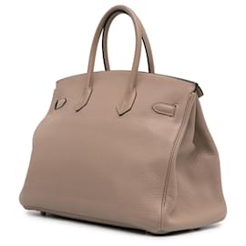 Hermès-Hermès Brown Togo Birkin Retourne 35-Brown,Taupe
