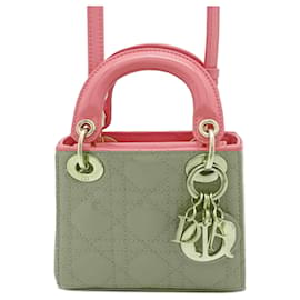 Dior-Dior Pink Micro Patent Cannage Lady Dior-Pink