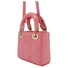 Dior-Dior Pink Micro Patent Cannage Lady Dior-Pink
