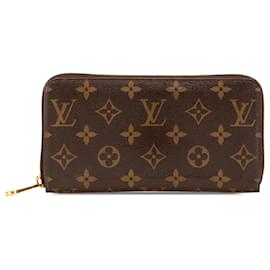 Louis Vuitton-Louis Vuitton Brown Monogram Zippy Long Wallet-Brown