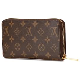 Louis Vuitton-Louis Vuitton Brown Monogram Zippy Long Wallet-Brown