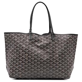 Goyard-Goyard Black Goyardine Saint Louis PM-Black