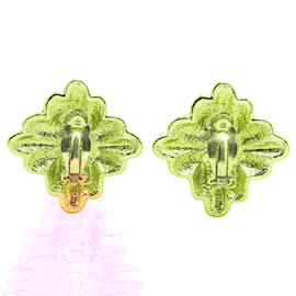 Chanel-Chanel Gold Gold Plated Faux Pearl Clip on Earrings-Golden,Other