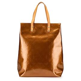 Louis Vuitton-Louis Vuitton Brown Monogram Vernis Reade MM-Brown,Bronze