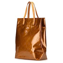 Louis Vuitton-Louis Vuitton Brown Monogram Vernis Reade MM-Brown,Bronze