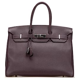 Hermès-Hermès Purple Togo Birkin Retourne 35-Purple