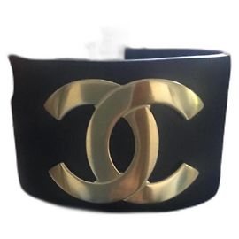 Pulsera de mancuernas CHANEL Negro