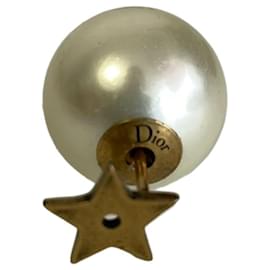 Christian Dior-Christian Dior Tribal Pearl x Star Earrings-Golden