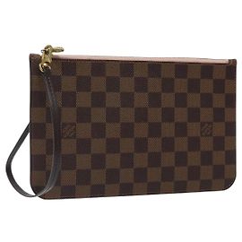 LOUIS VUITTON Damier Ebene Neverfull MM Pouch Accessory Pouch LV Auth 116283 Damier ebene