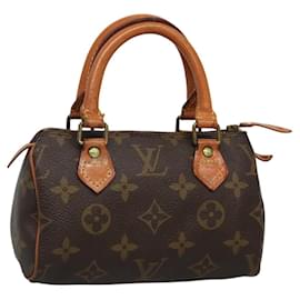 Louis Vuitton-LOUIS VUITTON Monogram Mini Speedy Hand Bag Vintage M41534 LV Auth 119635-Monogram