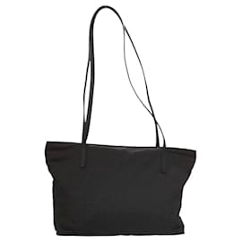 Fendi-FENDI Zucca Canvas Tote Bag Black Auth ti2972-Black