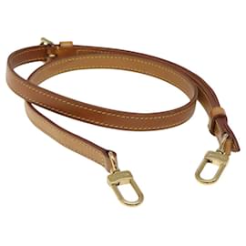Louis Vuitton-LOUIS VUITTON Sangle d'épaule réglable en cuir 36,6"-44,1" Beige Auth bs24605-Beige
