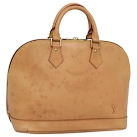 Louis Vuitton-LOUIS VUITTON Nomad leather Alma Hand Bag Beige M85000 LV Auth 118529-Beige