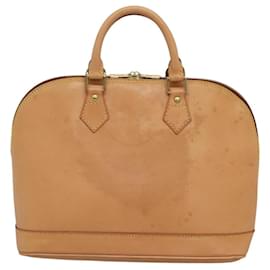 Louis Vuitton-LOUIS VUITTON Nomad leather Alma Hand Bag Beige M85000 LV Auth 118529-Beige