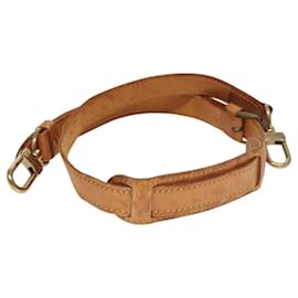 Louis Vuitton-LOUIS VUITTON Sangle d'épaule réglable en cuir 31,5""-39,4"" Beige Auth 118426-Beige