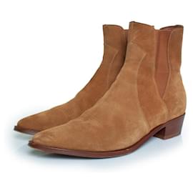 Céline-Celine, Camarque western Chelsea boots cognac-Brown