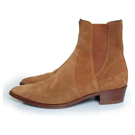 Céline-Celine, Camarque western Chelsea boots cognac-Brown