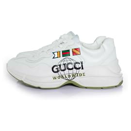Gucci-Gucci, Gucci Worldwide rhyton trainers-White