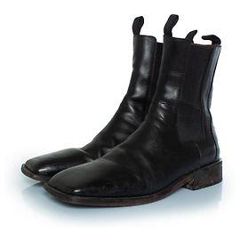 Marsèll Marsell, Black leather Chelsea boots Black