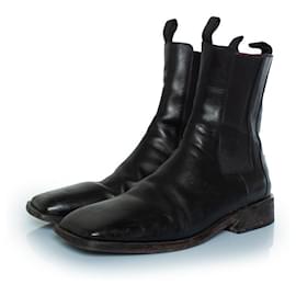 Marsèll-Marsell, Black leather Chelsea boots-Black