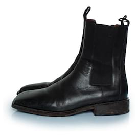 Marsèll-Marsell, Black leather Chelsea boots-Black