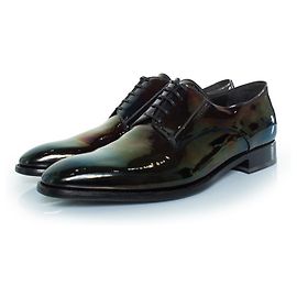 Givenchy, derby de cuero iridiscente Negro