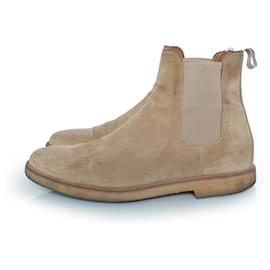 Autre Marque-Common Projects, Beige suede Chelsea boots-Other