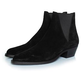 Saint Laurent, Paris Dakota suede Chelsea boots Black
