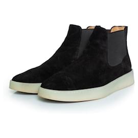 Autre Marque-Aurelien, Black urban suede Chelsea boots-Black