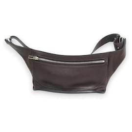 Hermès-Hermes Chiquita 90 Evergrain Leather Shoulder Bag-Brown