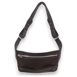 Hermès-Hermes Chiquita 90 Evergrain Leather Shoulder Bag-Brown