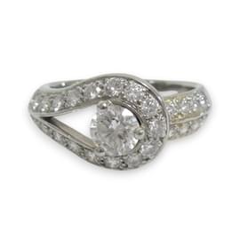 Van Cleef & Arpels-Van Cleef & Arpels Couture Solitaire Diamond Ring-Silvery,Other