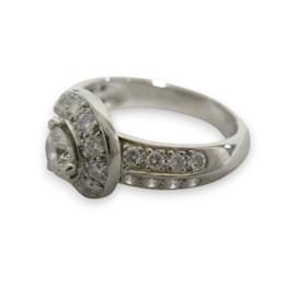 Van Cleef & Arpels-Van Cleef & Arpels Couture Solitaire Diamond Ring-Silvery,Other