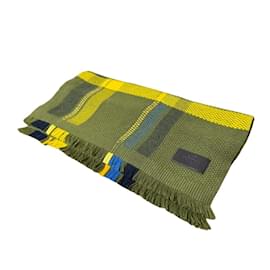 Hermès-Hermes Khaki Cashmere Stole-Khaki