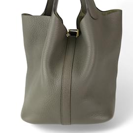Hermès-Hermes Picotin Lock 22 MM Handbag-Grey