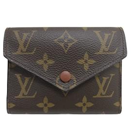Louis Vuitton-Louis Vuitton Monogram Portefeuille Victorine Compact Wallet-Brown