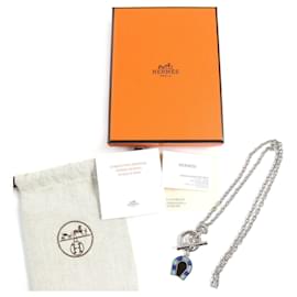 Hermès-Hermes Helios Faire a Cheval Camayeu de Bleu Necklace-Blue