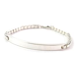 Tiffany & Co-Tiffany&Co. Venetian ID Chain AG925 Bracelet-Silvery,Metallic