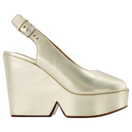 Robert Clergerie-Dylan9 Sandals - Clergerie - Yellow - Leather-Metallic